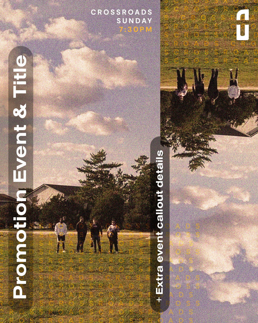 Normal Event Template with Details, Logo and Info