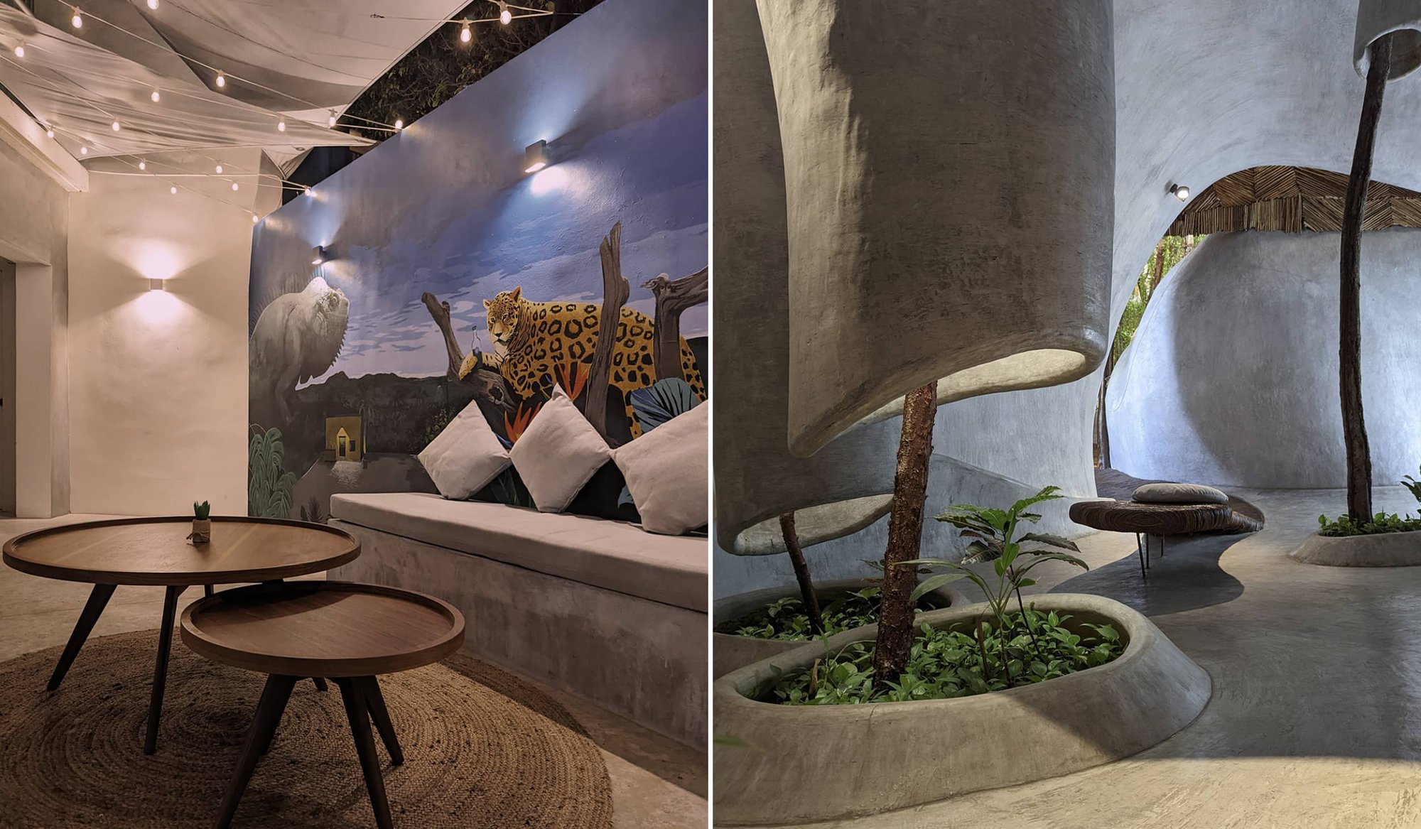 Images of Mexico nature museum and outdoor restaurant