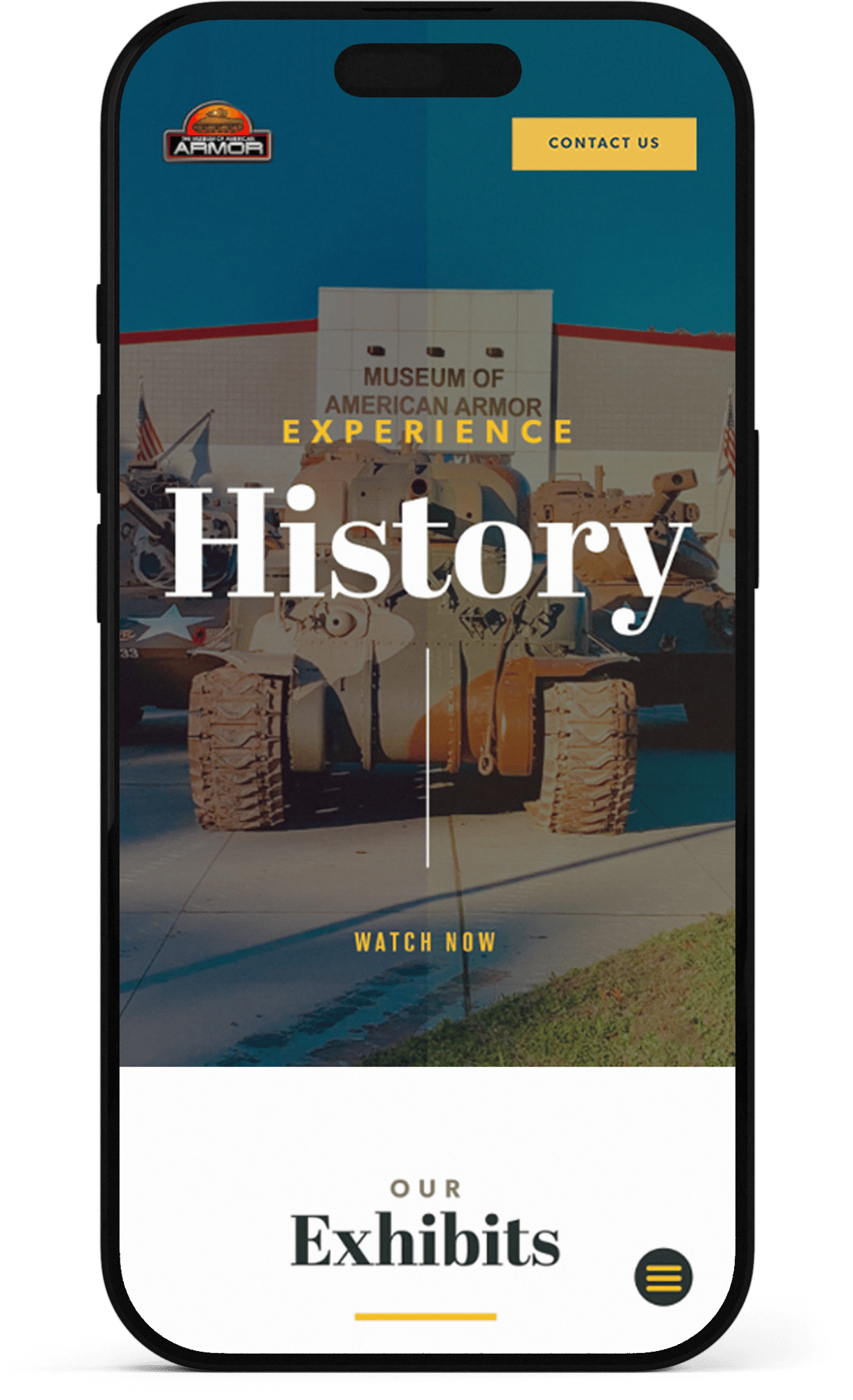 Experience History mockup on Cellphone